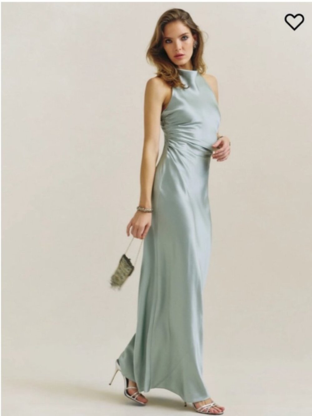 Reformation Anaiis Silk Dress in Moonlight, size 10 ✨